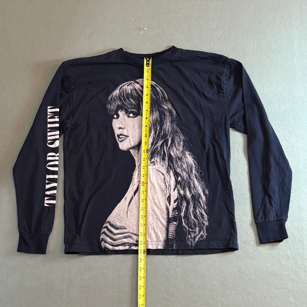 Taylor Swift The Eras Tour Long Sleeve T-Shirt Black Concert Merch Small - Picture 2 of 4